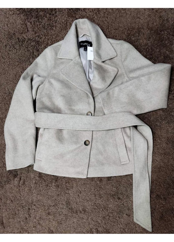 Бежева демісезонна жіноче напівпальто крем b young 36 No Brand