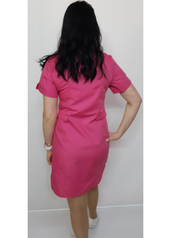 Халат женский медицинский Милан пуговицы хлопок короткий рукав 46, No Brand (361359919)