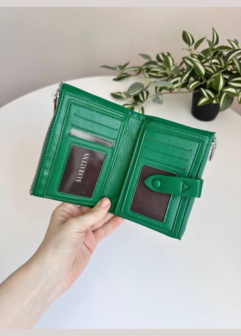 Жіночий гаманець середнього розміру з екошкіри на кнопці з двома монетницями Saralyn (298876470)