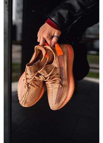 КРОСІВКИ ЖІНОЧІ ADIDAS YEEZY BOOST 350 V2 CLAY АДІДАС ІЗІ БУСТ No Brand помаранчеві демісезони (367168576)