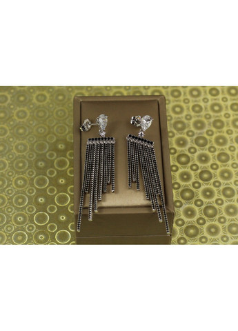 Серьги гвоздики подвески сияющие лучи 7 см серебристые love-shopping Xuping Jewelry (354657821)