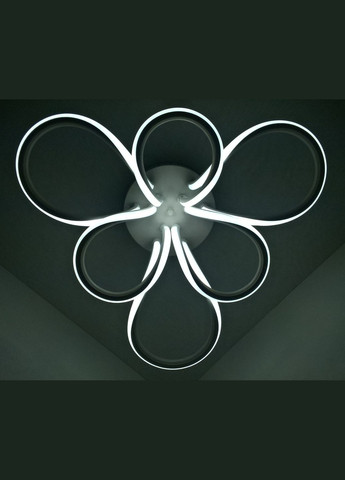 Люстра светодиодная потолочная LED светильник для квартиры на потолок лэд с пультом 25582 Белый 20х60х60 см. Sunnysky (364762178)