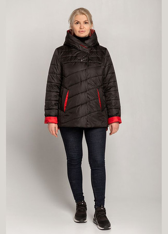 Чорна демісезонна куртка жіноча "аврора" MioRichi