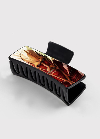 Заколка крабик для волос Аниме Атака Титанов #0006 черный No Brand (315631275)