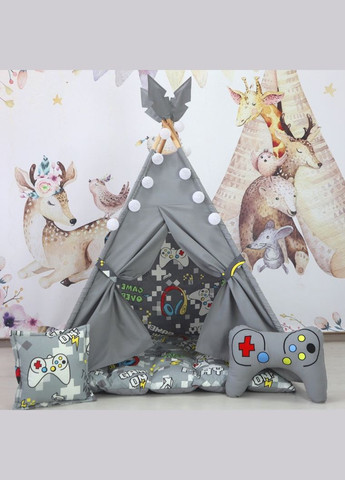 Вигвам для детей Playstation графит БОН БОН. Полный комплект! No Brand (316257250)