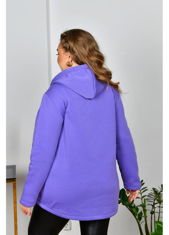 Фіолетова демісезонна жіноча легка курточка із трикотажу тринитки куртка-піджак No Brand