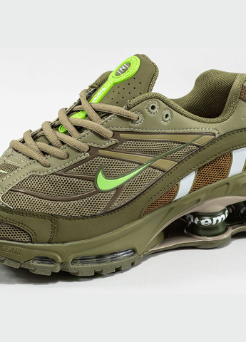 Кроссовки женские и мужские Nike Shox Ride 2 SP x Supreme khaki | Найк Шокс Райд 2 СП хаки No Brand хаки демисезоны (344464625)
