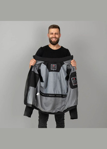 Черная демисезонная мужская куртка осенняя большого размера SK