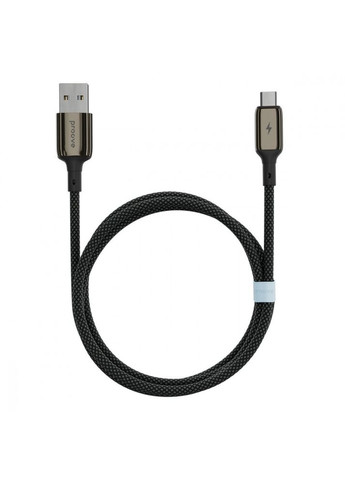 Кабель Dense Metal USB to Micro USB 2.4A (1m) black Proove (333800030)