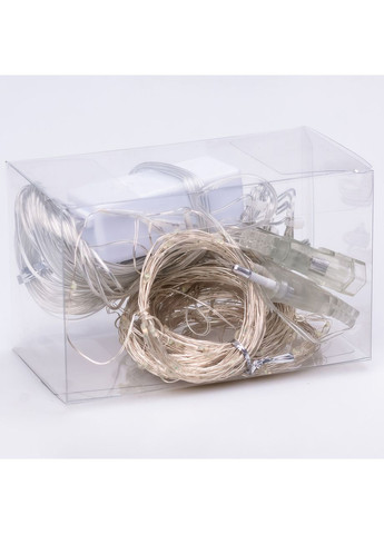 Гирлянда штора светодиодная GarlandoPro Роса 200LED 3х2м 10 линий 8 режимов гирлянда капля росы Белый 173303W Garlando (366963604)