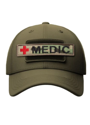 Набор шевронов 2 шт на липучке планка MEDIC мультикам 2,5х12 см, вышитый патч нашивка шеврон медика, IDEIA (394555879)