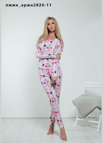 Бесцветная женская пижама тонкий трикотаж Pijamania