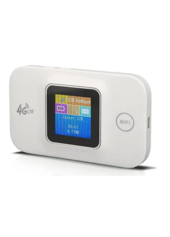 Високошвидкісний модем WI-FI 3G/4G LTE MF688 з дисплеєм + Подарунок-1 місяць безлімітного інтернету Київстар Білий ZTE (388367061)