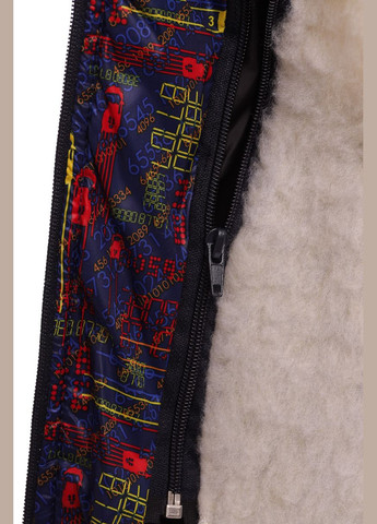 Синій зимній комбінезон для хлопчика на холлофайбері з принтом машинок стиль синій 86 см (33905) BABYKROHA