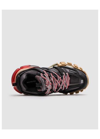 Цветные всесезонные кроссовки balenciaga No Brand Track 3.0 Black/Red