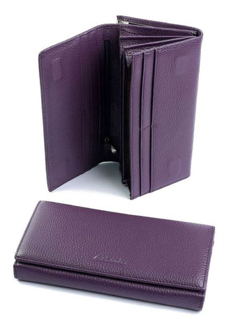 Жіночий шкіряний гаманець фіолетовий No Brand (294629469)