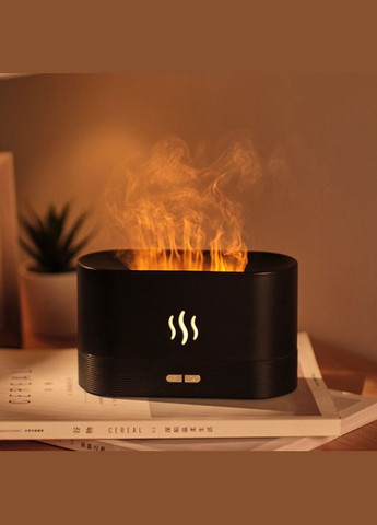 Портативный увлажнитель воздуха DQ-701C эффект пламени, Black с аромадиффузором Kinscoter (322415346)