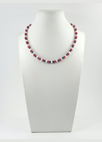 Эксклюзивные бусы "Смородина" Кварц грань, Перламутр рондель, синий бисер Fursa fashion (322315111)