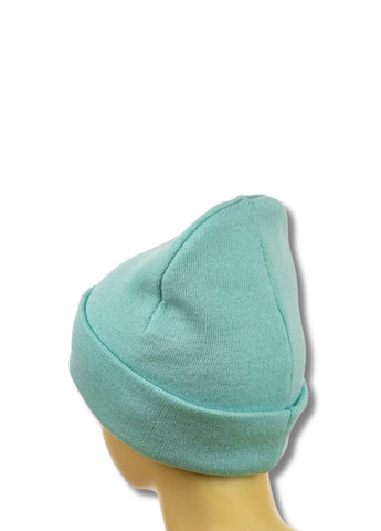 Молодежная двухслойная шапка бини Шорт No Brand Шапка біні шорт лопата (341083822)