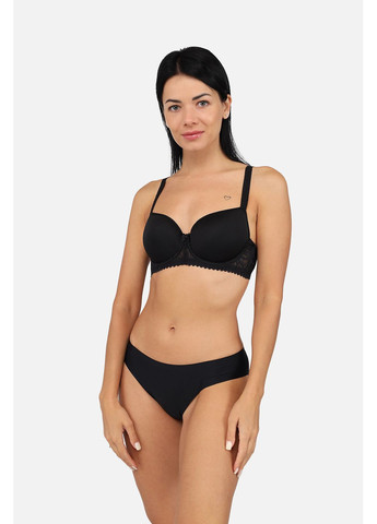 Чёрный бюстгальтер балконет женский цвет черный cb-00278895 No Brand кружево