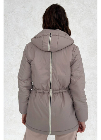 Бежева демісезонна куртка на кулісці, колір бежевий Nenka