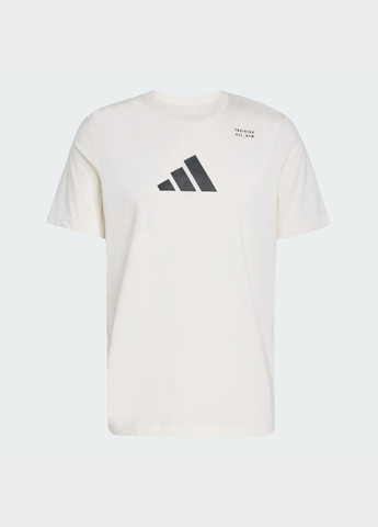 Біла футболка climacool category training graphic adidas