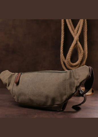 Сумка чоловіча через плече бананка на пояс 20174 Оливкова Vintage (302009421)