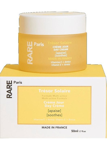 Заспокійливий денний крем для обличчя з вітаміном Е та екстрактом арніки Tr?sor Solaire Day Cream 50ml (1449572-32961010) RARE Paris (368625883)