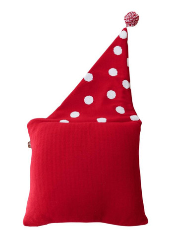 Декоративна наволочка Сніговик у ковпаку новорічна подушка для святкового декору Різдвяна наволочка ProDobro (369365359)