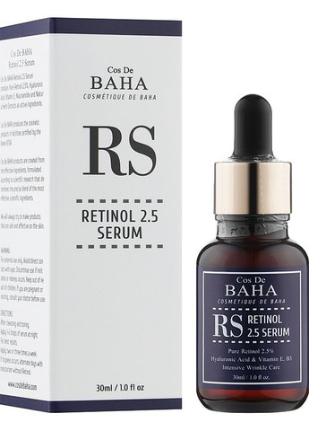 Сыворотка омолаживающая с ретинолом 2.5% Retinol 2.5% Serum 30ml (977181-45730) Cos De Baha (368664639)