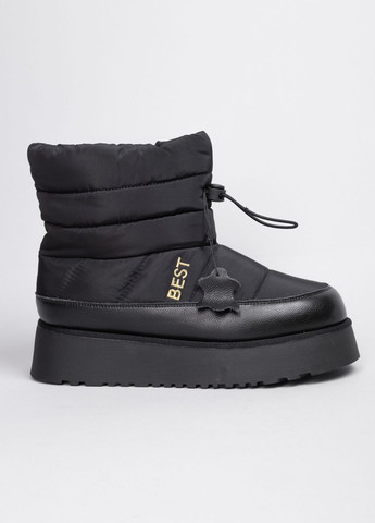 Черные дутики женские кожаные 5825-61 черные 344649 Power