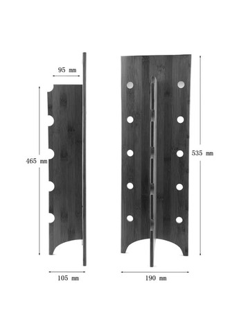 Органайзер для окулярів з дерева Гардабані венге (ОЧК-005512) No Brand (328082210)