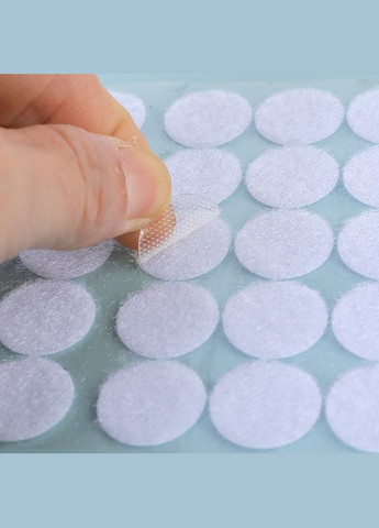 Застежки самоклейки белые кружки для рукоделия и одежды 10 мм 100 пар гуртки для творчества No Brand (334884014)
