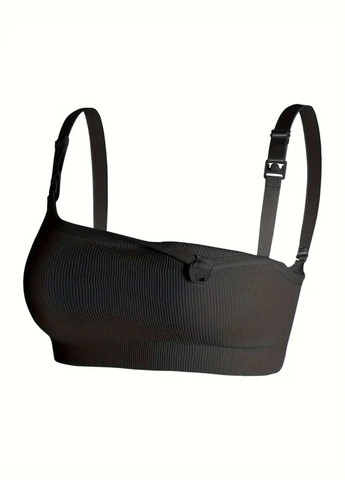 Чёрный топ для кормления No Brand