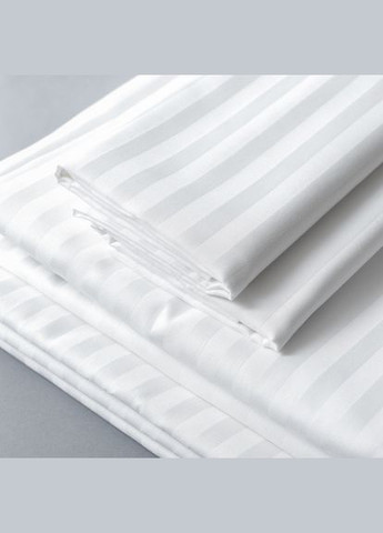 Наволочка сатин страйп хлопок белый 50х70 см IDEIA (335821052)