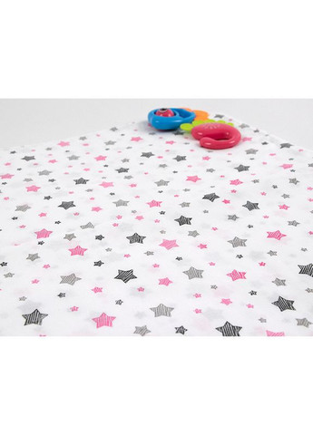 Пеленка ситец Звезды розовые 95x110 (28372) Руно (344449749)