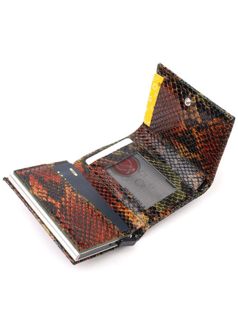 Лакована візитниця з натуральної шкіри з відділеннями для карт та грошей різнобарвна (sku_20988) No Brand (330012797)