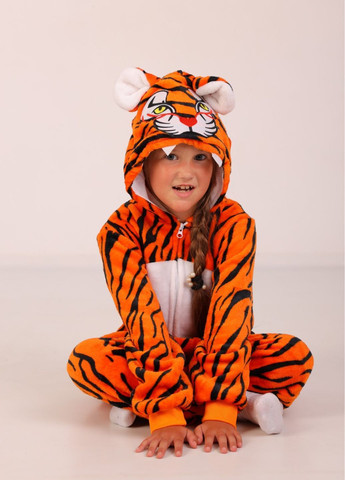 Кігурумі тигр з капюшоном і хвостиком на блискавці для дівчат My Kigu (365703318)