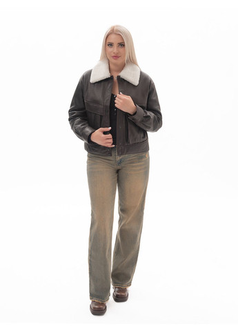 Темно-коричневый демисезонный Пуховик Fabio Monti