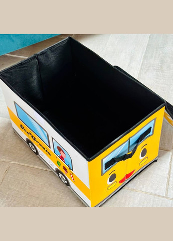 Кошик - пуф для зберігання іграшок "Фургон з морозивом" R88098 Жовтий Fun Game (327217806)