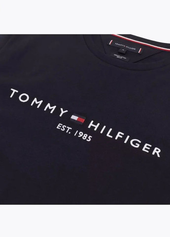 Темно-синяя футболка мужская Tommy Hilfiger EST.1985
