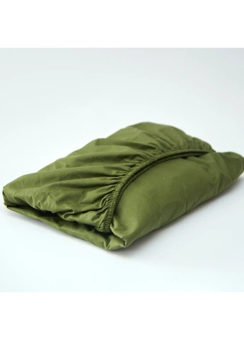 Простирадло на резинці Бязь Gold Люкс 80х190х25 см (MS-850002921) Moon&Star Olive Luxe (386593595)