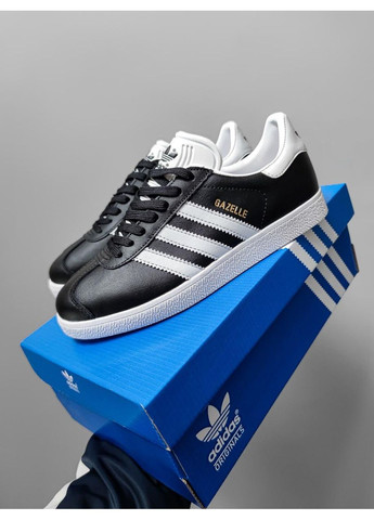КРОСІВКИ ЖІНОЧІ ADIDAS GAZELLE BLACK / WHITE АДІДАС ГАЗЕЛЬ No Brand чорні демісезони (368858252)