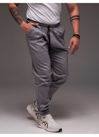 Графитовые спортивные, повседневный, кэжуал демисезонные брюки Vakko