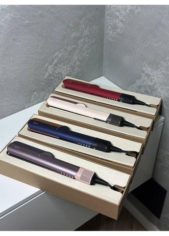 Выравниватель для волос Airstrait бордовый для сушки и выравнивания волос с ионизацией, premium copier, гарантия 12 мм Dyson (370639630)