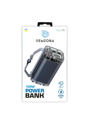 Power Bank Exover 40X, 40000 mAh, 100W Remzona (372466070)