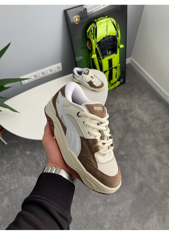 Кросівки жіночі Puma 180 White Brown | Пума 180 білі No Brand білі демісезони (360894516)
