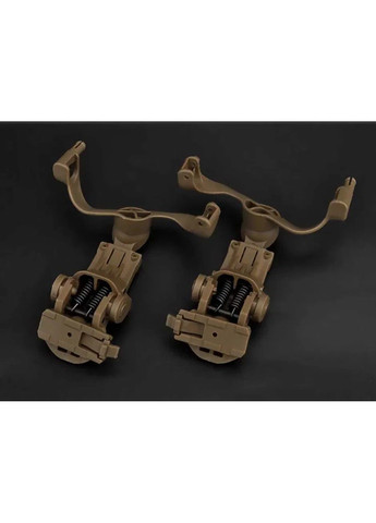 Універсальний адаптер для кріплення активної гарнітури на рейки шолома OPS Core Пісочний No Brand (331640354)