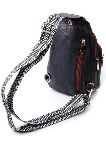 Сумка жіноча через плече сумочка слінг в дорогу планшет спортивний для документів барсетка для телефону Чорний 34587 Vintage (332164424)