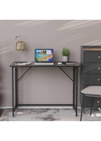 Стол раскладной Морис металл черный, ДСП Сосна кембра 16 мм, 100x60х75 см Ferrum-decor (361113732)